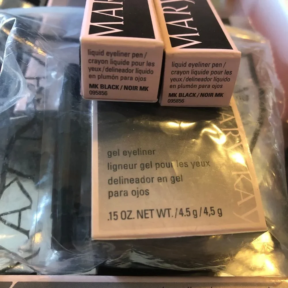 Mary Kay liquid gel eyeliner black pen‎ NIB LOT 3